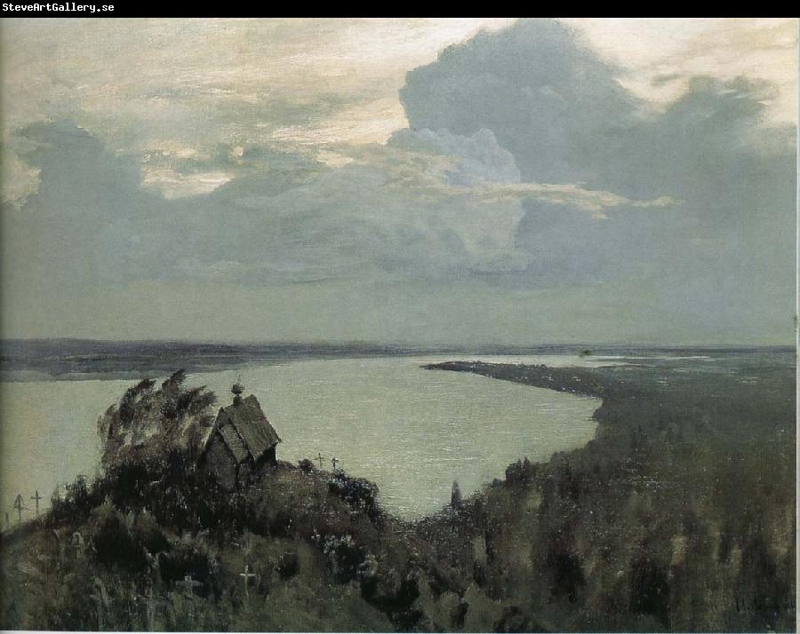 Levitan, Isaak Over the cemetery